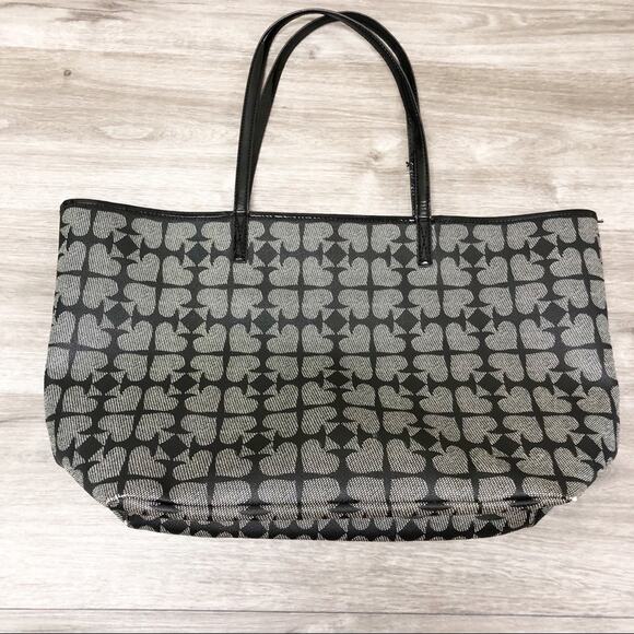 Kate Spade Oversized Printed Tote Black & Gray - Picture 3 of 7